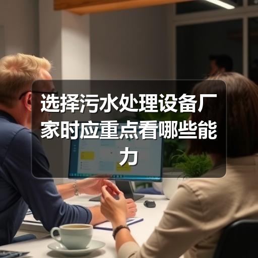 选择污水处理设备厂家时应重点看哪些能力