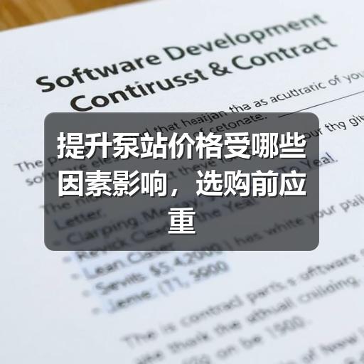 提升泵站价格受哪些因素影响,选购前应重点看什么(图3) 提升泵站价格受哪些因素影响,选购前应重点看什么