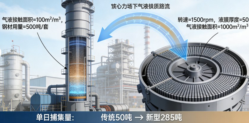 模块化革命:全球最大旋转填充床碳捕集技术通过测试,单日捕碳285吨(图2) 模块化革命:全球最大旋转填充床碳捕集技术通过测试,单日捕碳285吨(图2)