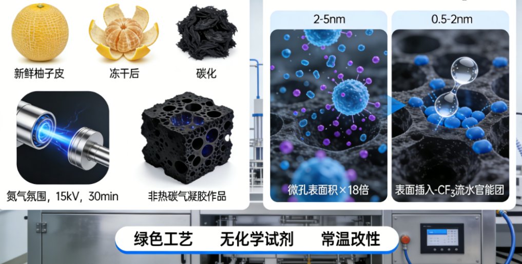 揭秘!中国科学家变废为宝,用柚子皮打造“超级海绵”,高效“捕捉”工业废气(图2) 揭秘!中国科学家变废为宝,用柚子皮打造“超级海绵”,高效“捕捉”工业废气(图2)