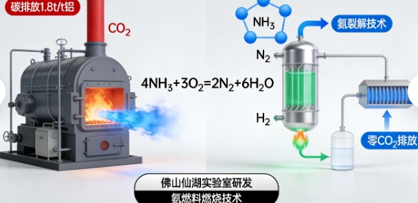 重大突破!全球首台零碳氨燃料铝棒加热炉在佛山发布,铝加工行业迎来绿色革命!(图3) 重大突破!全球首台零碳氨燃料铝棒加热炉在佛山发布,铝加工行业迎来绿色革命!(图3)